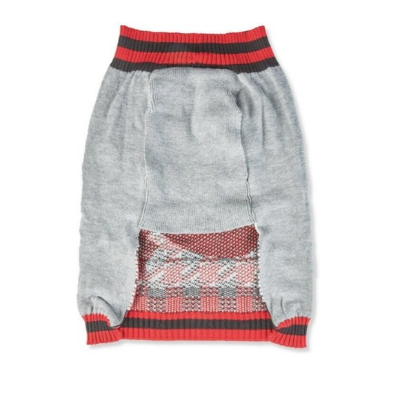 Vibrant Life, Holiday Dog Clothes, Santa Dog Sweater, Gray, M - Picture 4 of 4